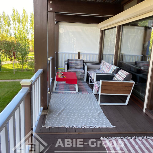Фотографии выполненных работ компании «ABIE-GROUP» Отдельностоящей перголы и zip-систем. Затенение террасы более 135 кв.м. г.Оренбург